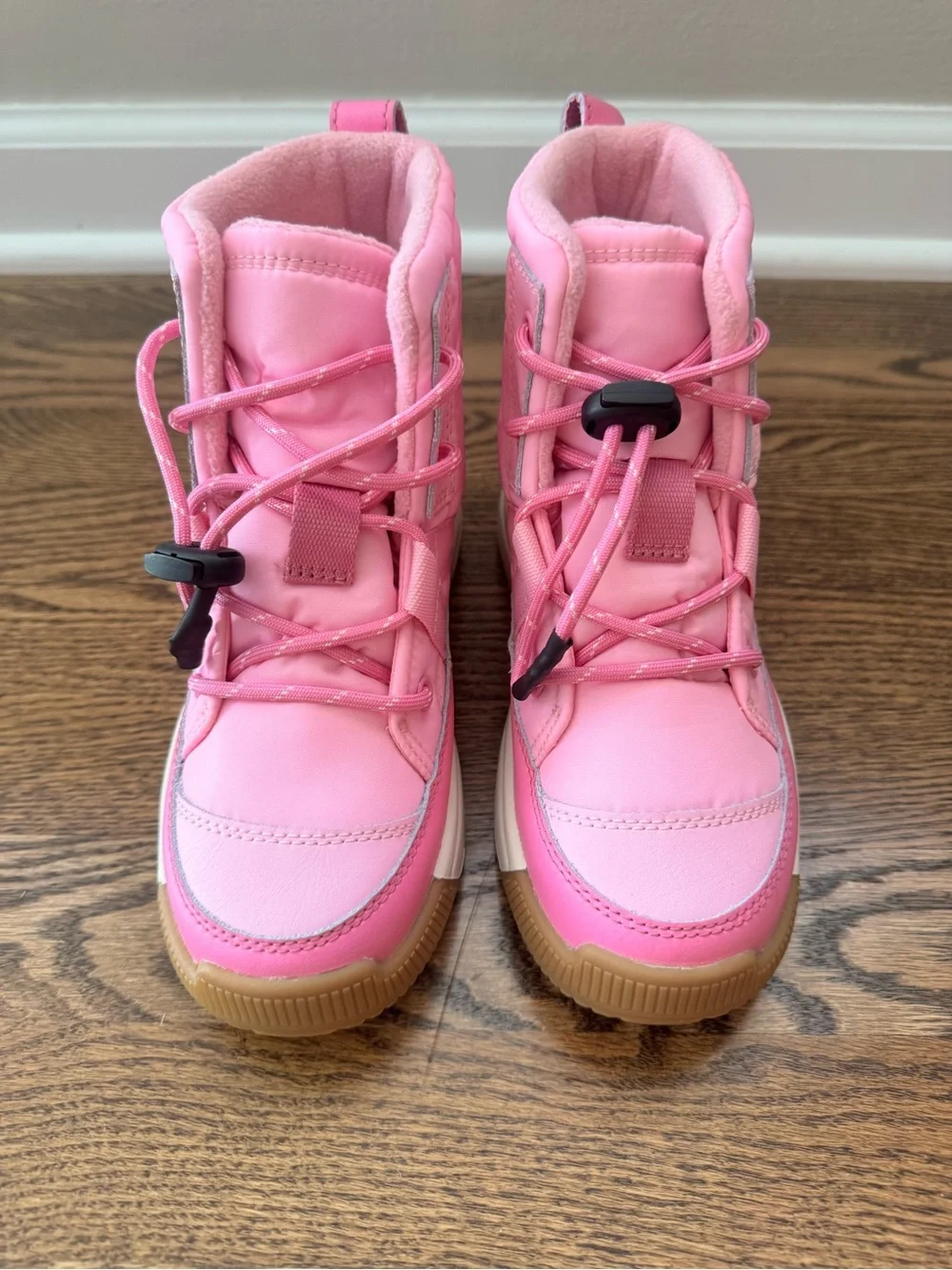 NWOTSorel Pink Kids Lace-Up Insulated Winter Boots